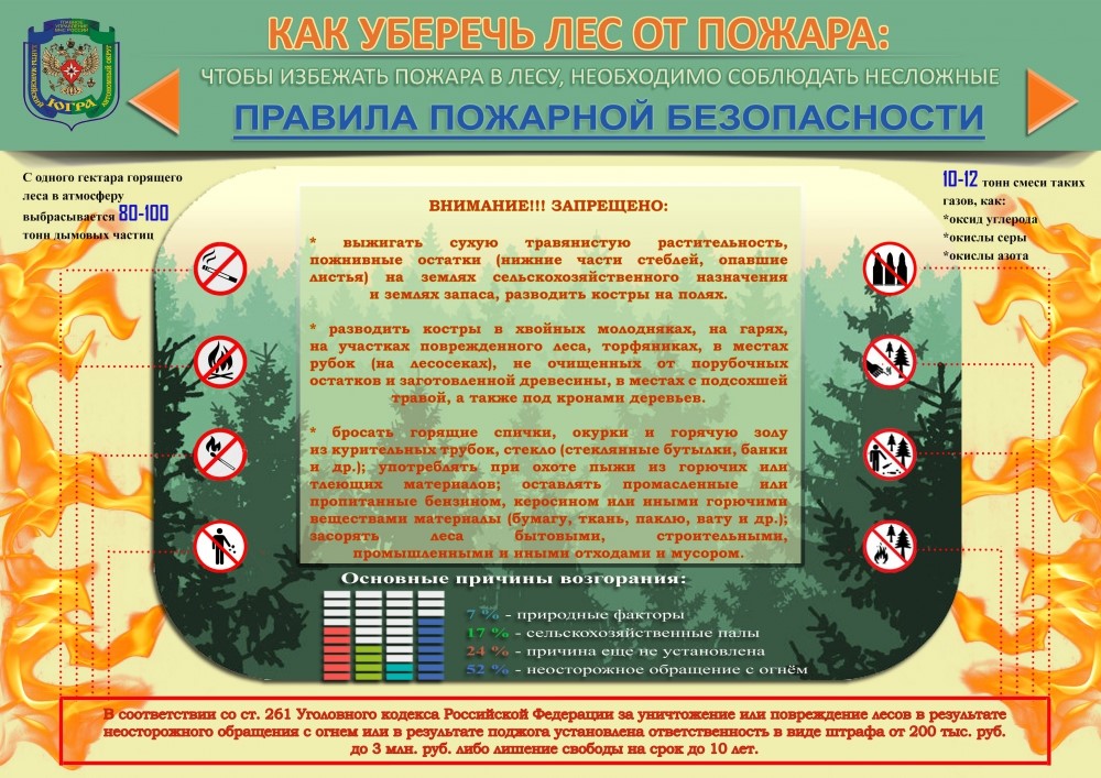 Из-за природных пожаров на территории Югры продолжает действовать режим чрезвычайной ситуации